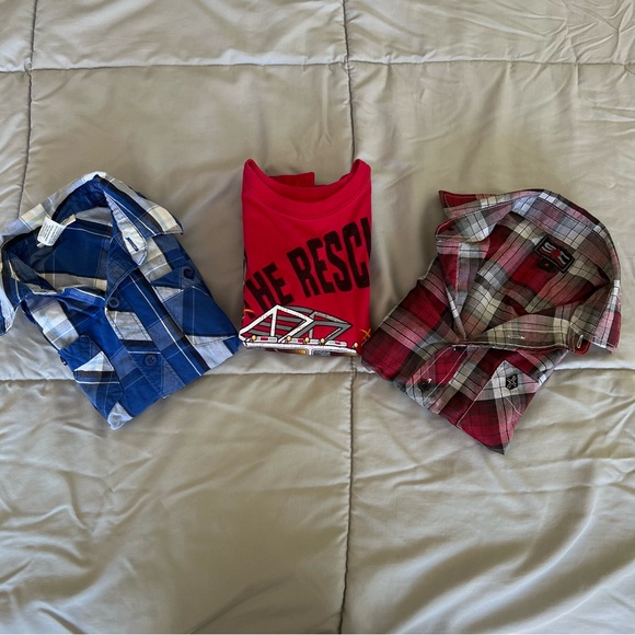 Lot of 3 Boy’s Button-Up Shirts-1 Toughskins,1 Garanimals,1 Swiss Cross in Sz 4T - Picture 13 of 13
